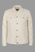 Men's Ecru White Denim Jacket