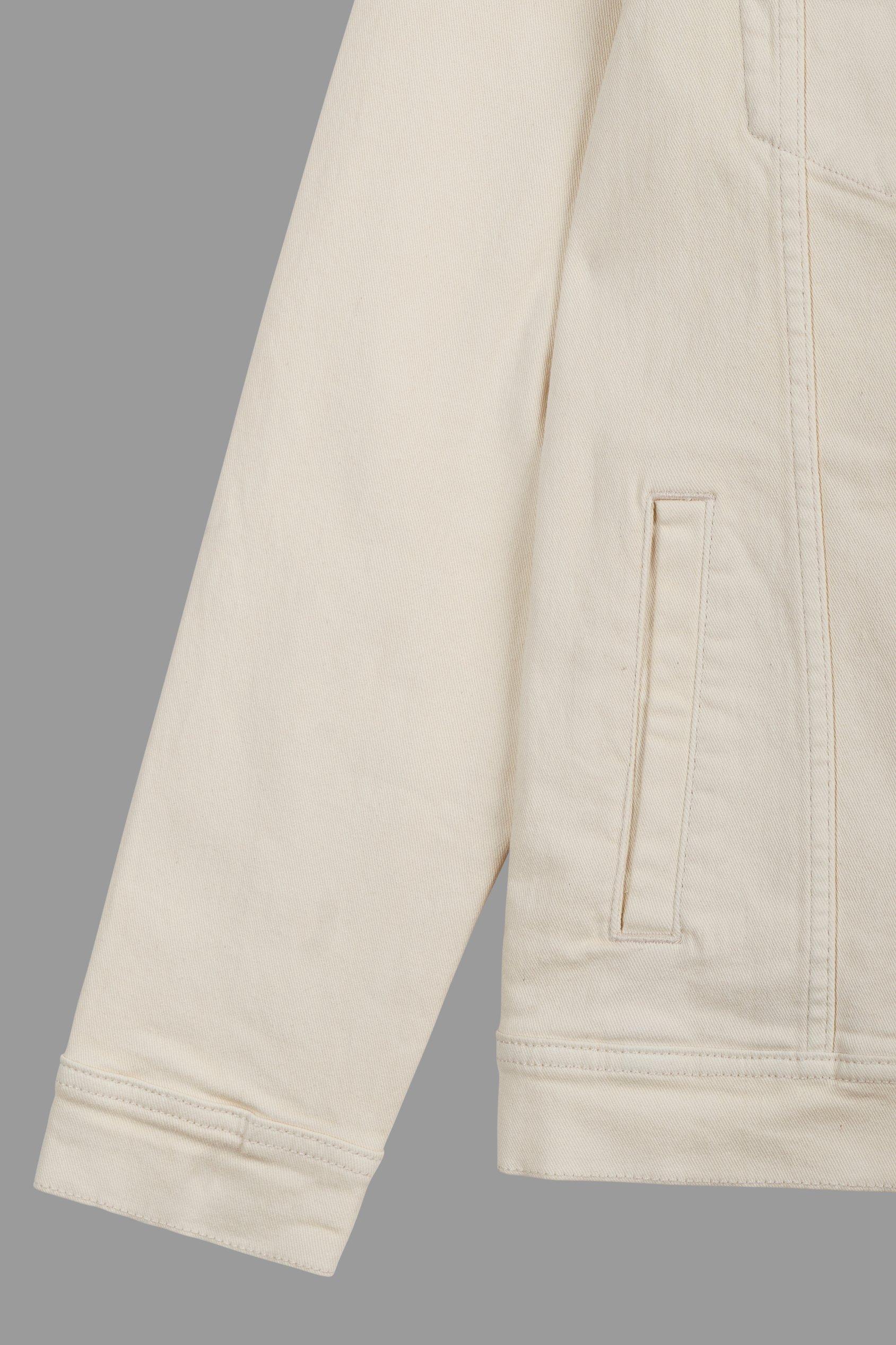 Men's Ecru White Denim Jacket