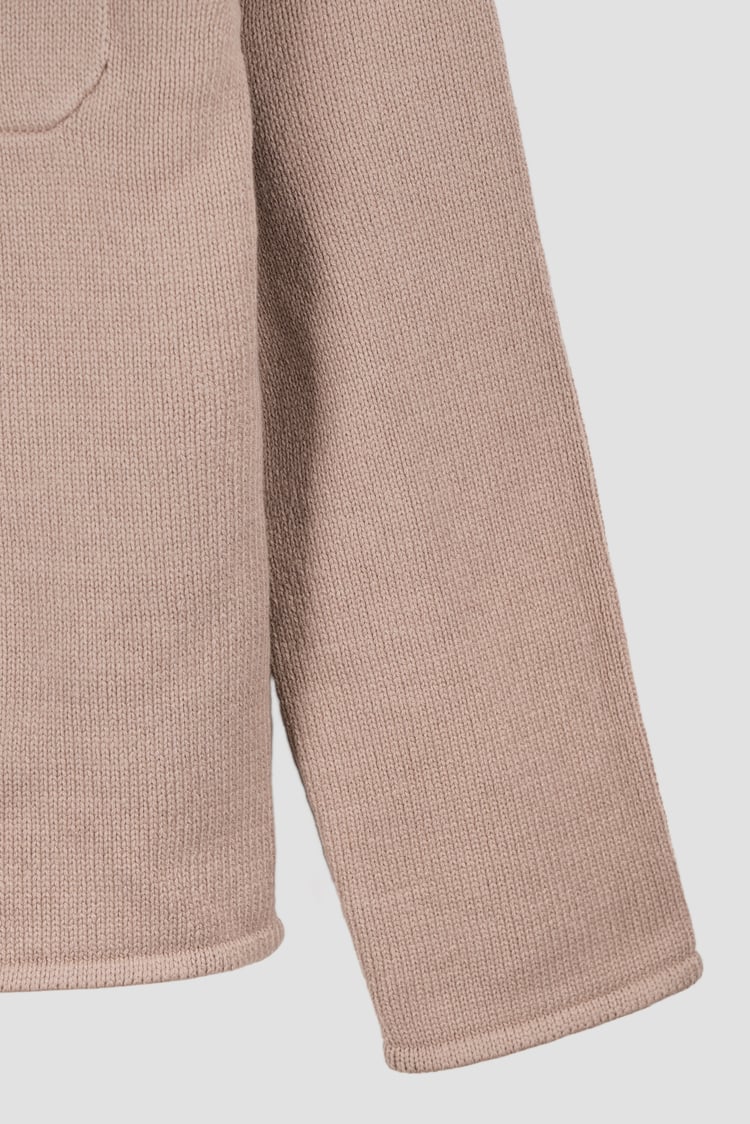 Men's Neutral Knitted Button Through Shirts