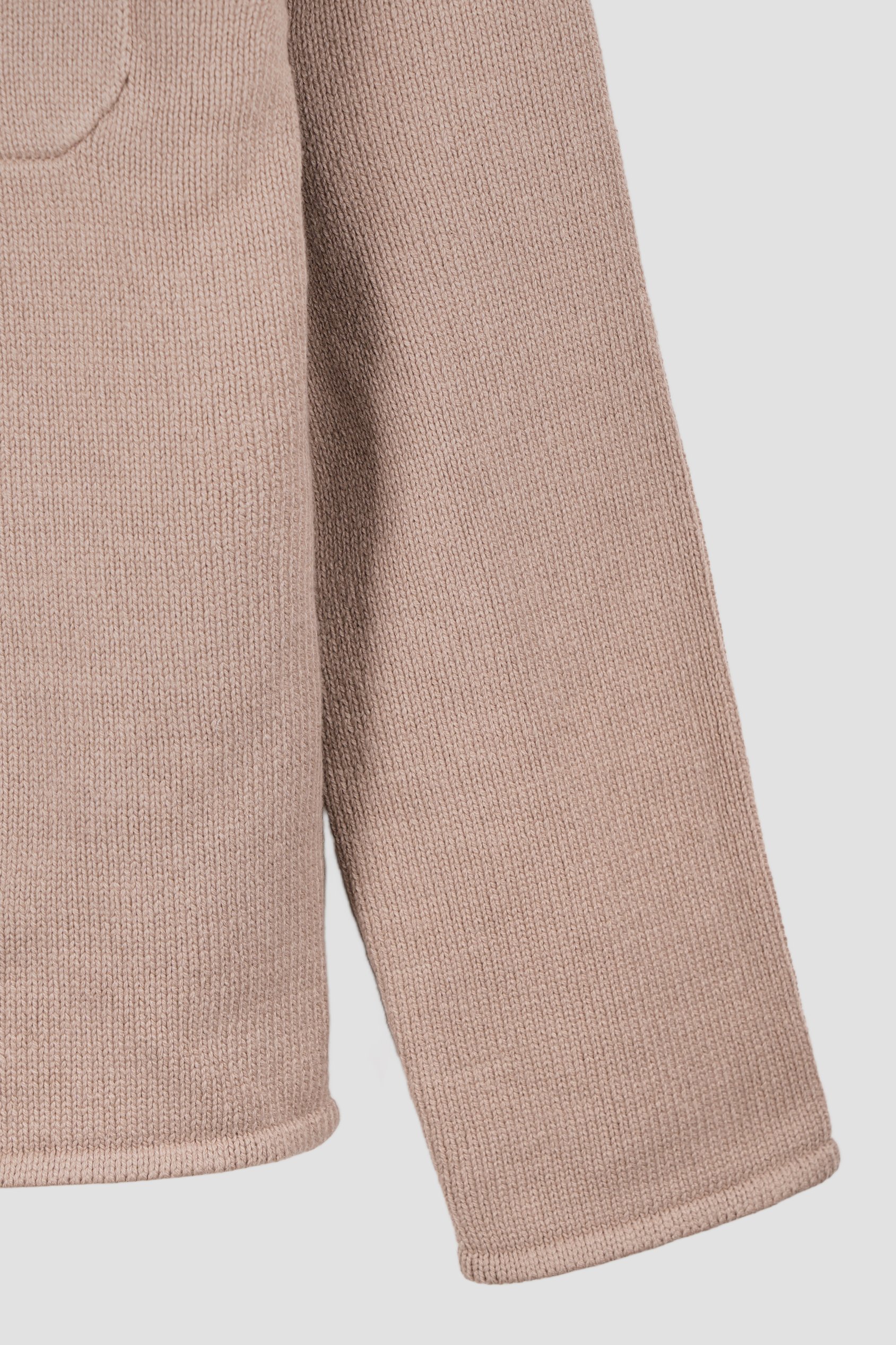 Men's Neutral Knitted Button Through Shirts