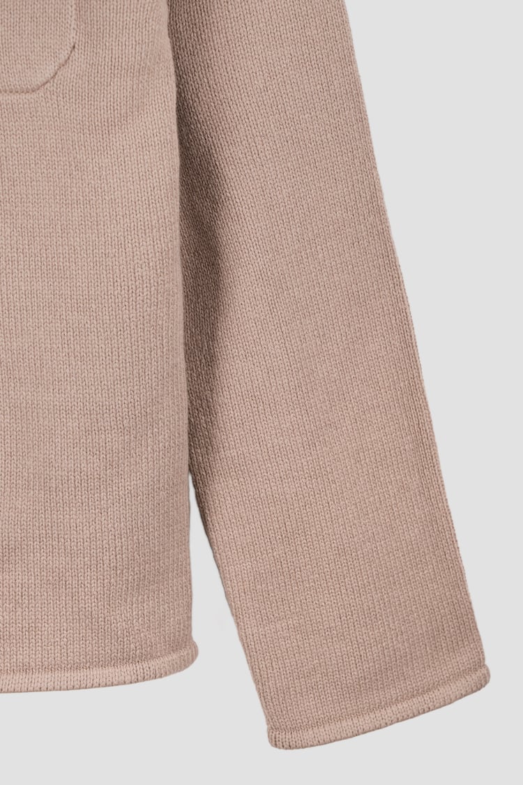 Men's Neutral Knitted Button Through Shirts