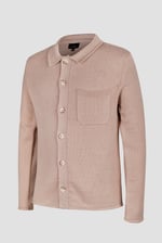 Men's Neutral Knitted Button Through Shirts