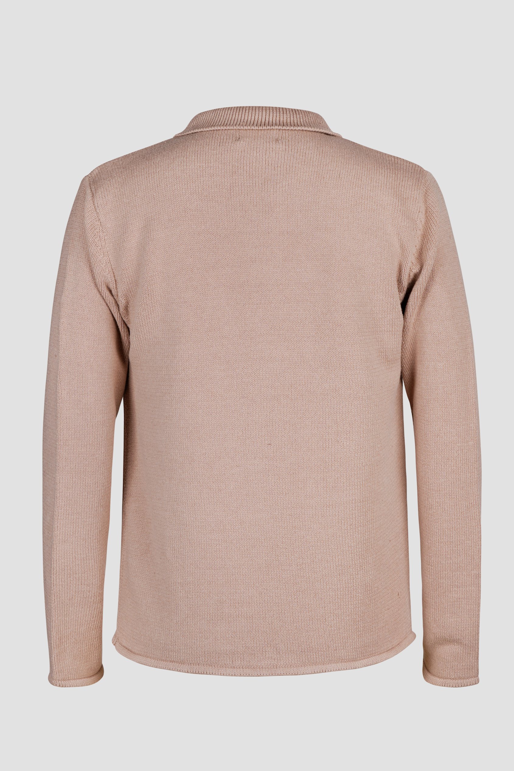 Men's Neutral Knitted Button Through Shirts