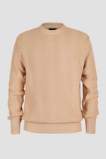 Chevron Textured Crew Neck Jumper