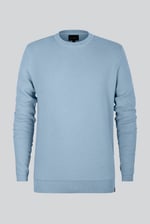 Mens Waffle Knit Crew Neck Jumper