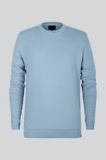 Mens Waffle Knit Crew Neck Jumper