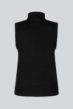 Sleeveless Roll Neck Knit Vest
