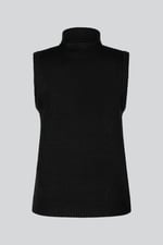Sleeveless Roll Neck Knit Vest