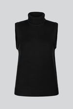 Sleeveless Roll Neck Knit Vest