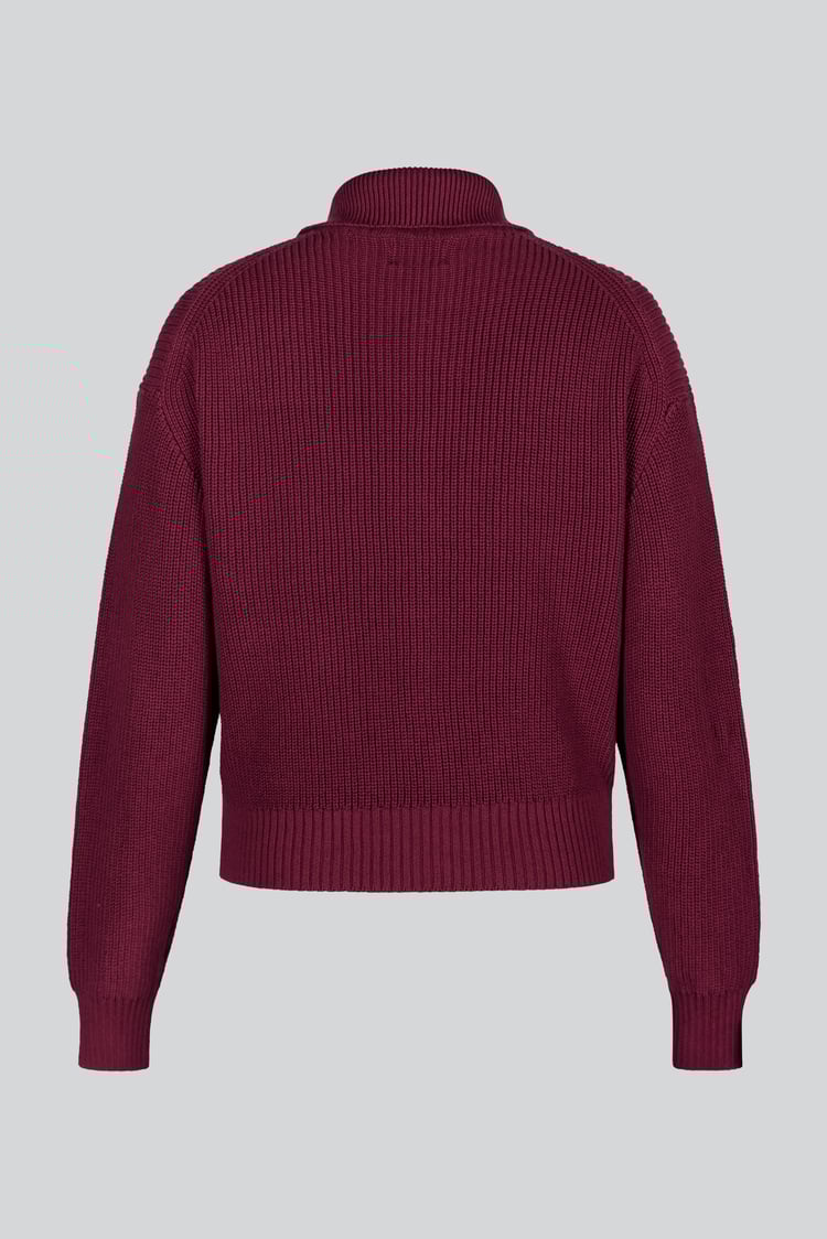 Funnel Neck Two Way Zip Up Jumper