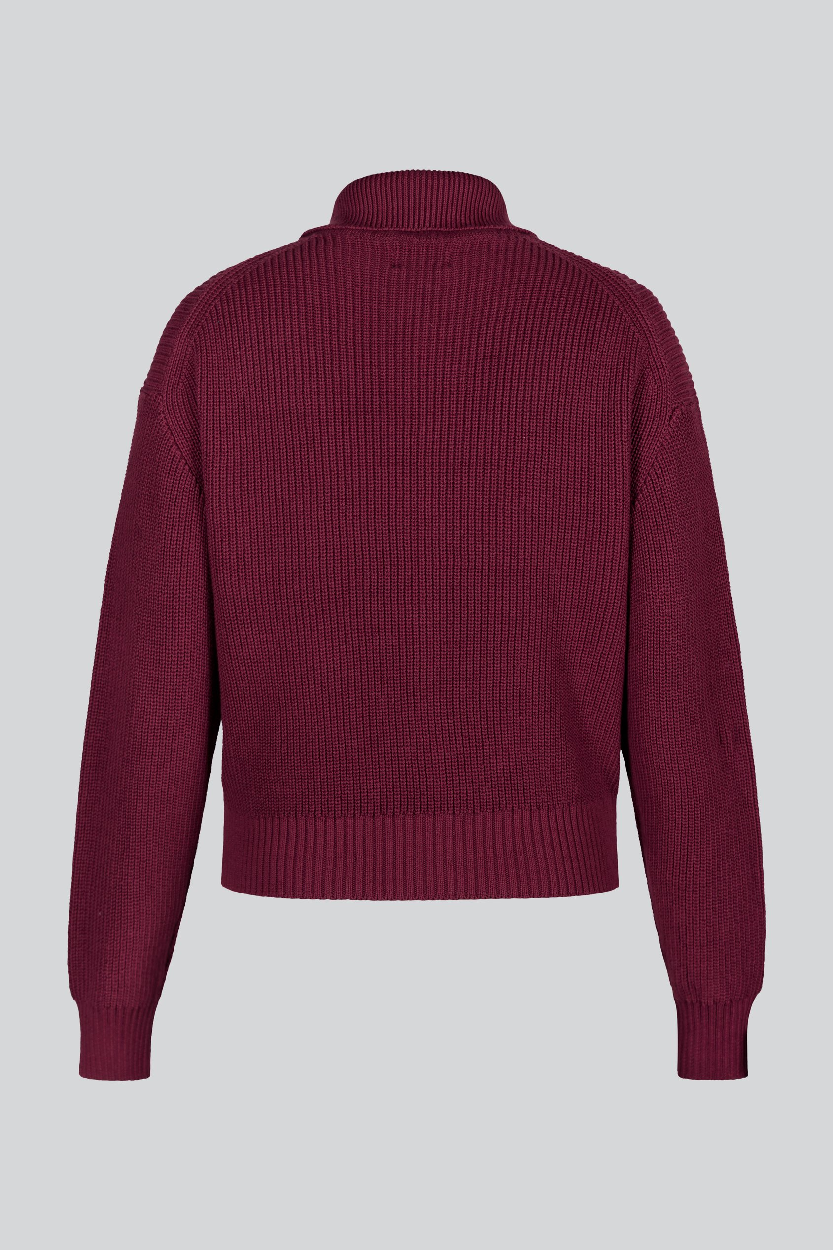 Funnel Neck Two Way Zip Up Jumper