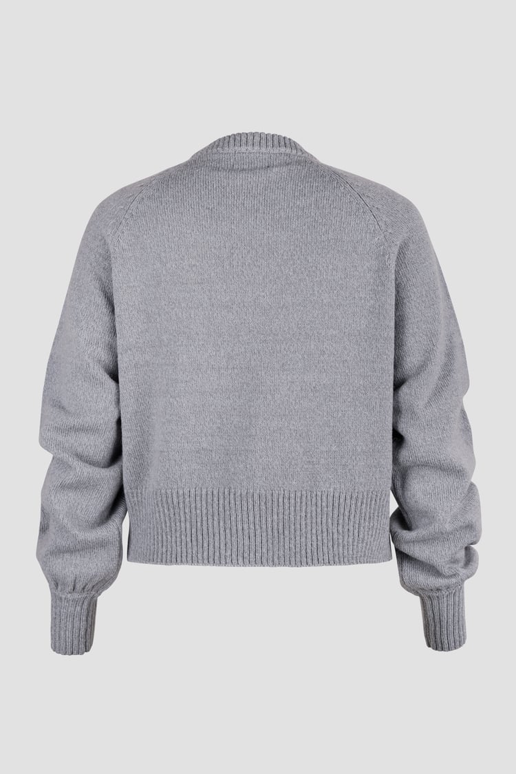 Women’s Crew Neck Knitted Cardigan