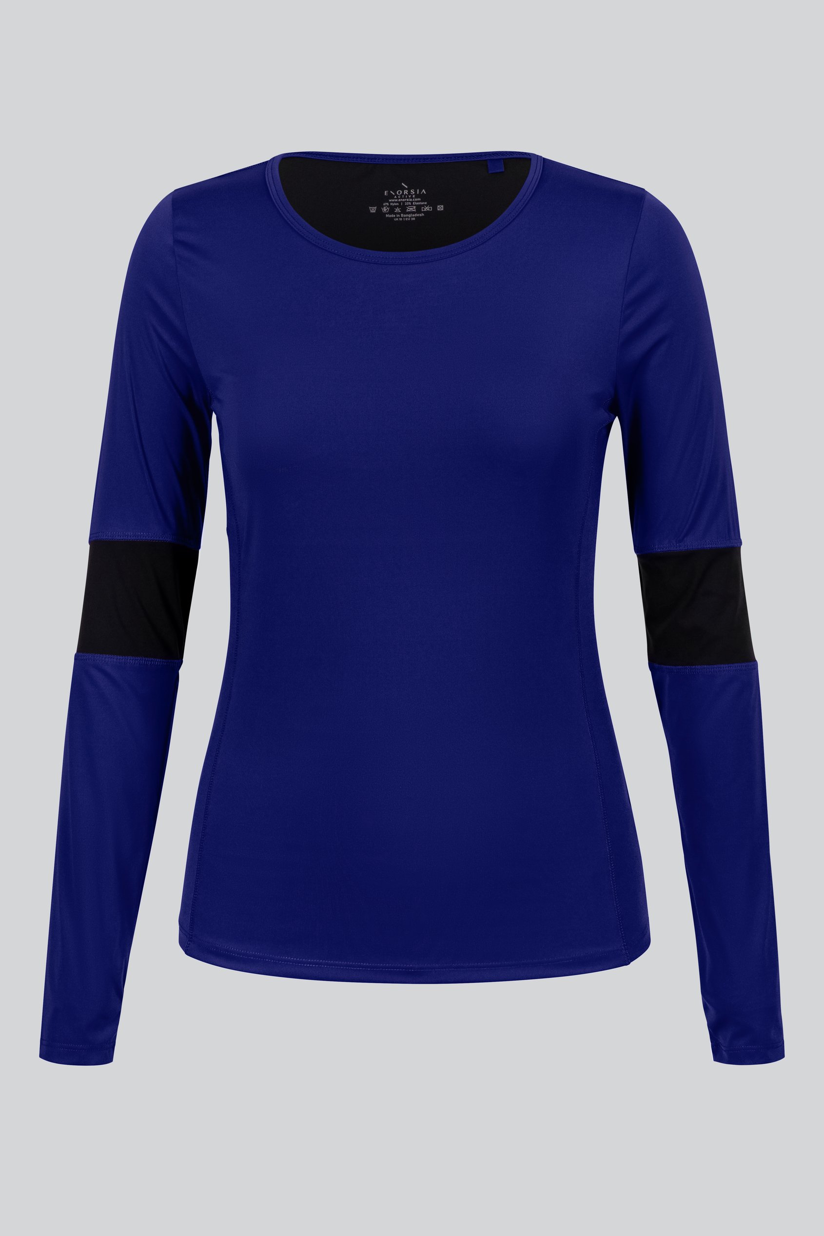 Womens Long Sleeve Colour Block Active Top