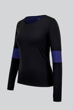 Womens Long Sleeve Colour Block Active Top