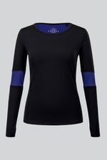Womens Long Sleeve Colour Block Active Top