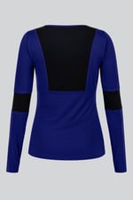 Womens Long Sleeve Colour Block Active Top