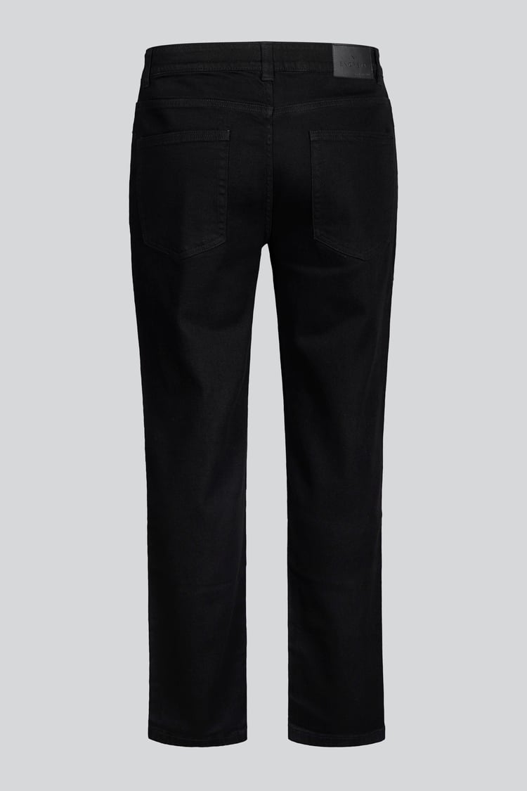 Mens Straight Leg Black Denim