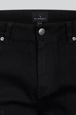 Mens Straight Leg Black Denim