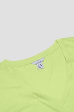 V-Neck Short Sleeve Slub T-Shirt