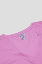 V-Neck Short Sleeve Slub T-Shirt