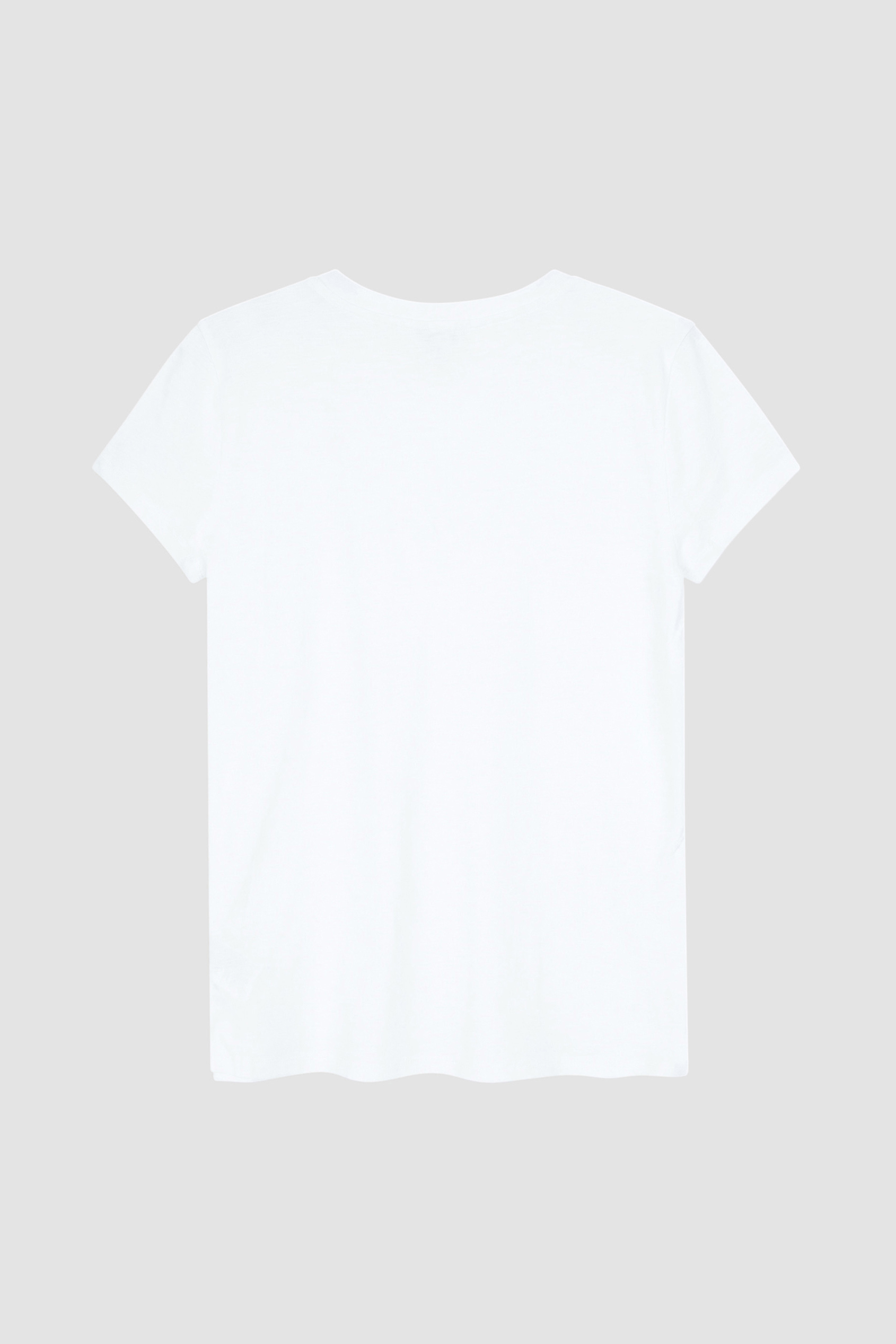 V-Neck Short Sleeve Slub T-Shirt