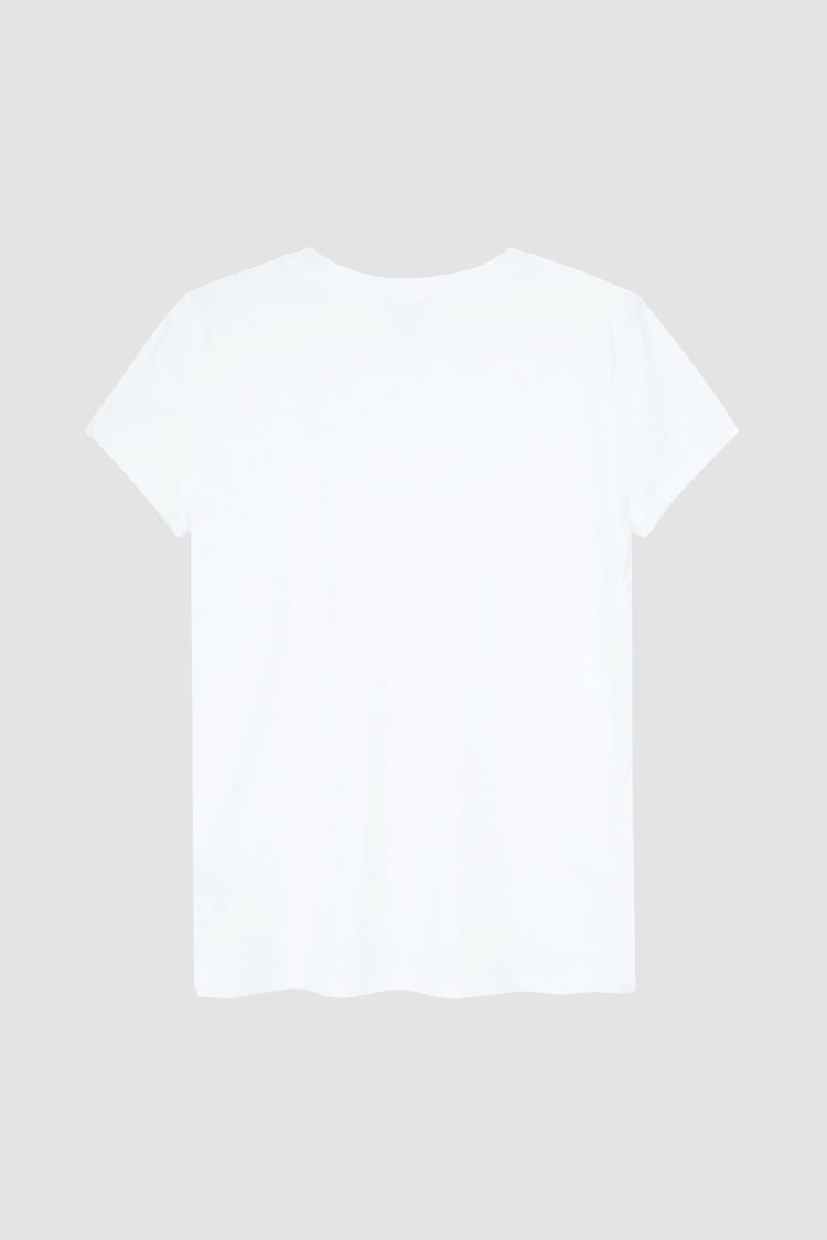 V-Neck Short Sleeve Slub T-Shirt