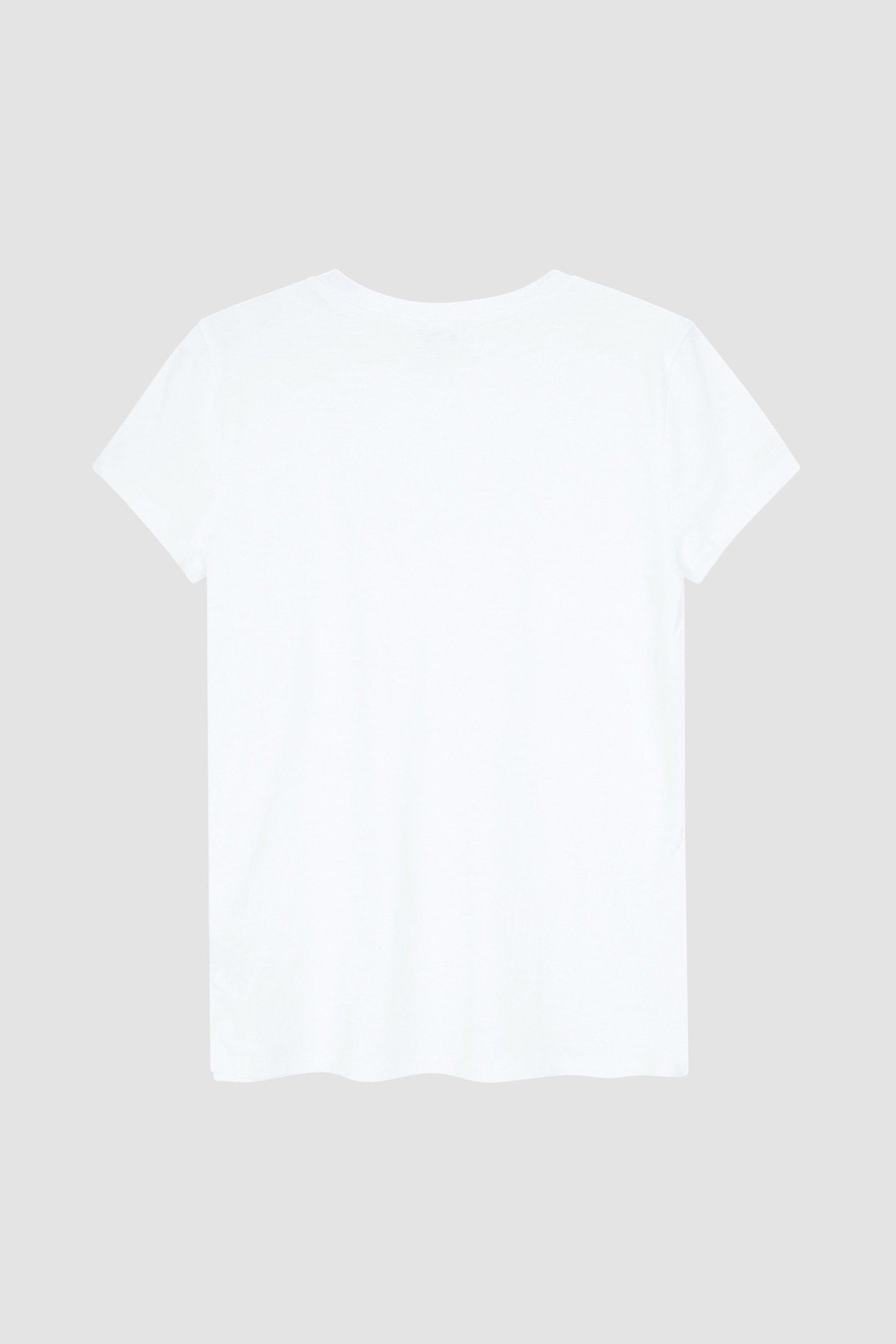 V-Neck Short Sleeve Slub T-Shirt