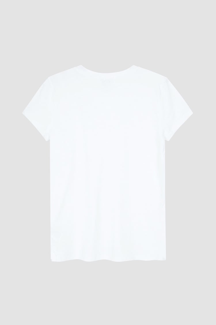 V-Neck Short Sleeve Slub T-Shirt