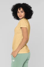 V-Neck Short Sleeve Slub T-Shirt