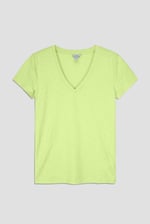 V-Neck Short Sleeve Slub T-Shirt