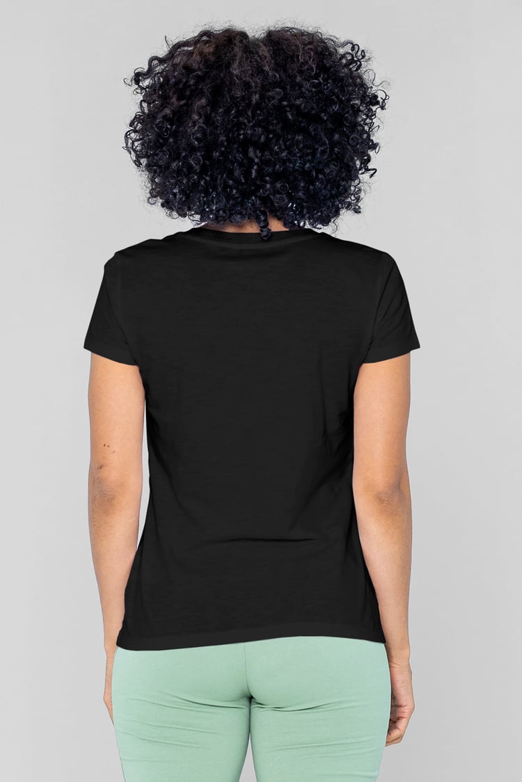 V-Neck Short Sleeve Slub T-Shirt