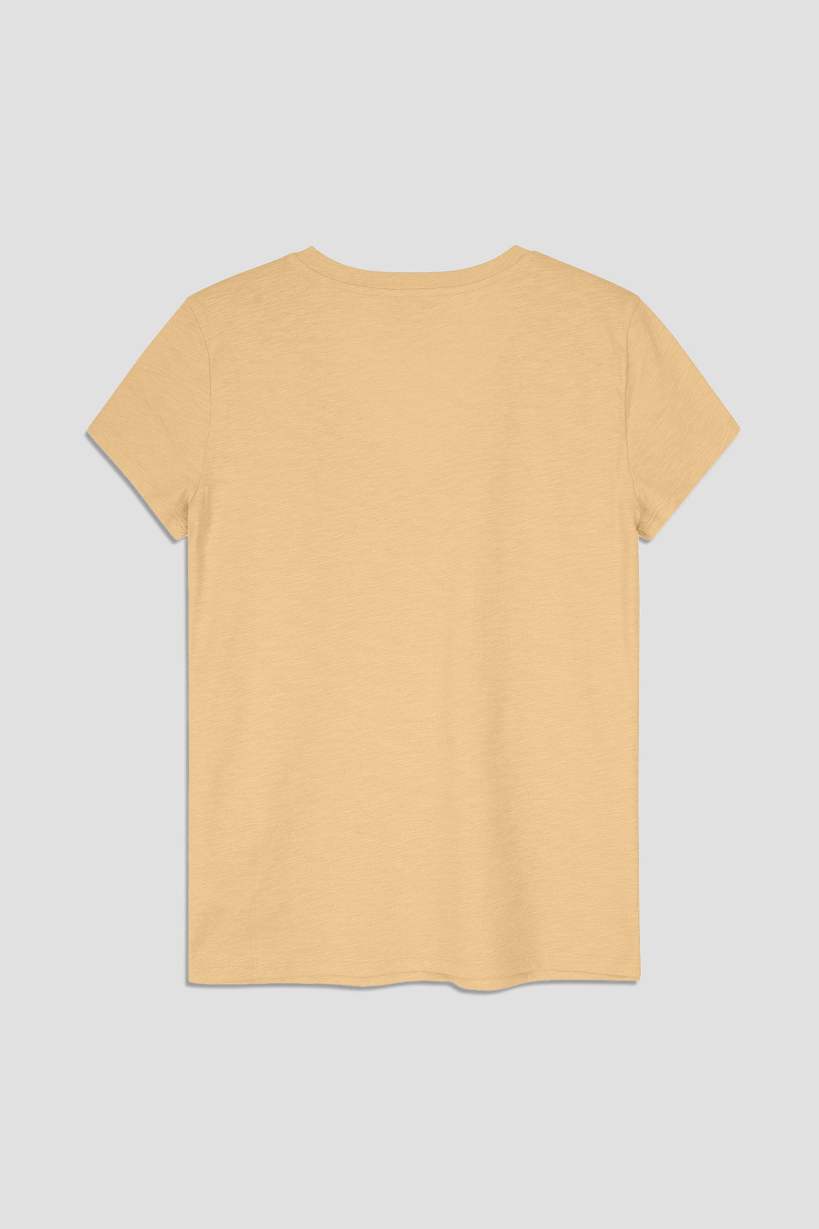 V-Neck Short Sleeve Slub T-Shirt