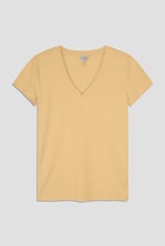 V-Neck Short Sleeve Slub T-Shirt