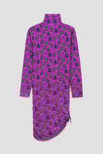 Side Tie Knot Christmas Print Bodycon Dress