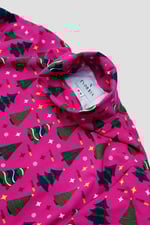 Side Tie Knot Christmas Print Bodycon Dress