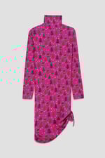 Side Tie Knot Christmas Print Bodycon Dress