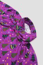 Side Tie Knot Christmas Print Bodycon Dress