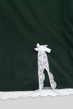 Womens Lace Insert Hem Christmas Trouser