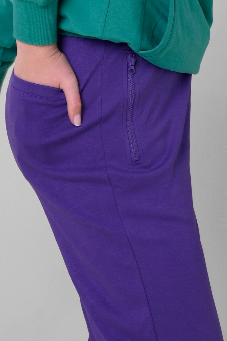 Womens Lace Insert Hem Christmas Trouser