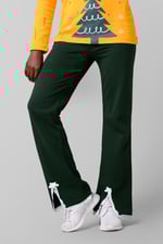 Womens Lace Insert Hem Christmas Trouser