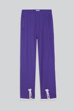 Womens Lace Insert Hem Christmas Trouser