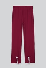 Womens Lace Insert Hem Christmas Trouser