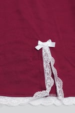 Womens Lace Insert Hem Christmas Trouser