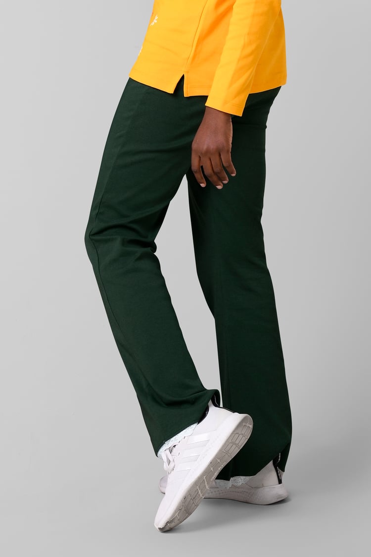 Womens Lace Insert Hem Christmas Trouser