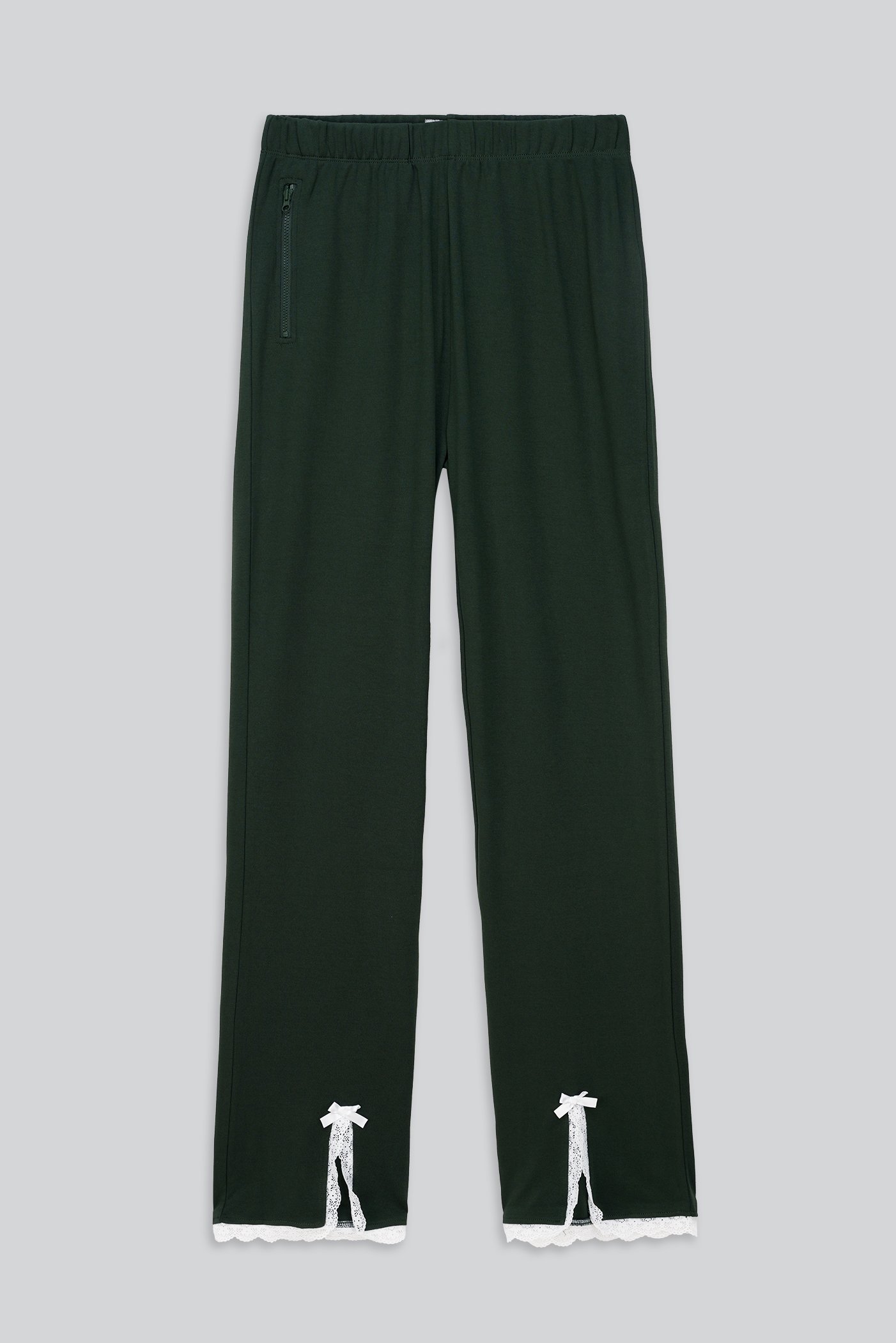 Womens Lace Insert Hem Christmas Trouser