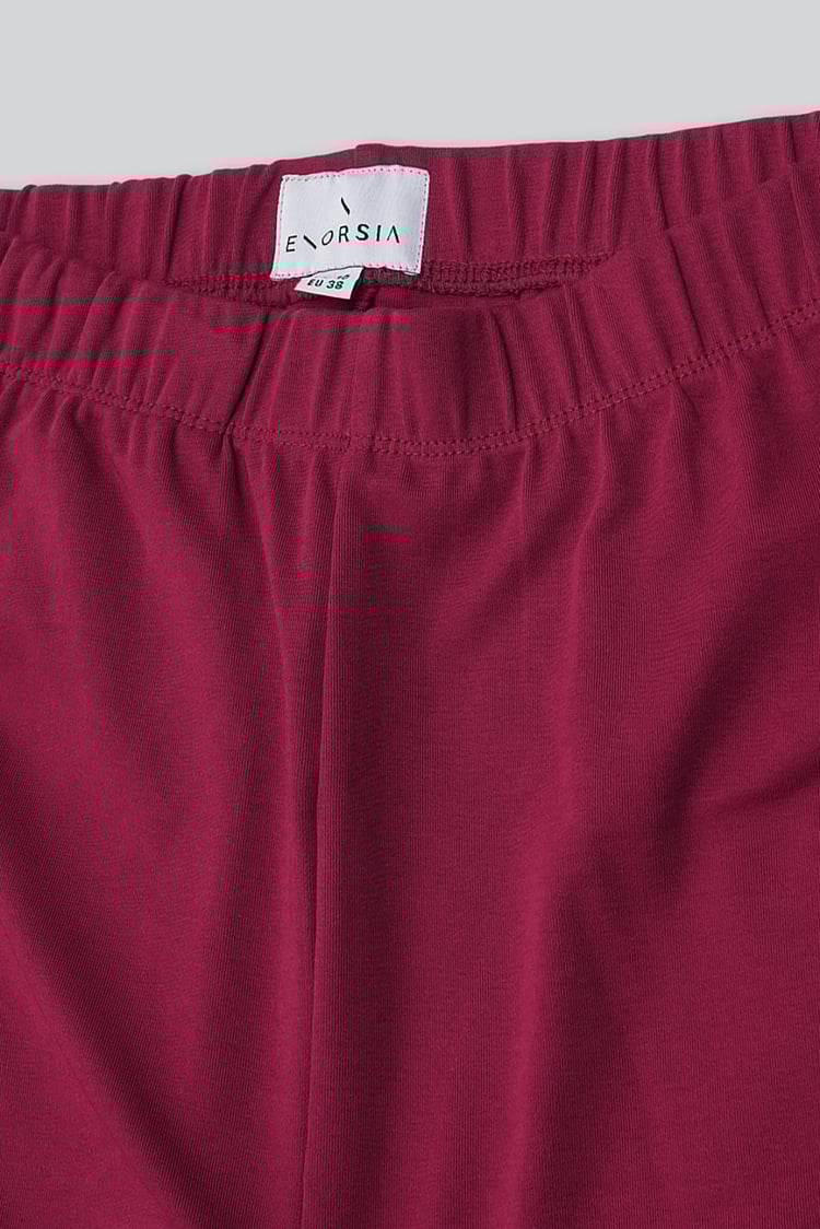 Womens Lace Insert Hem Christmas Trouser