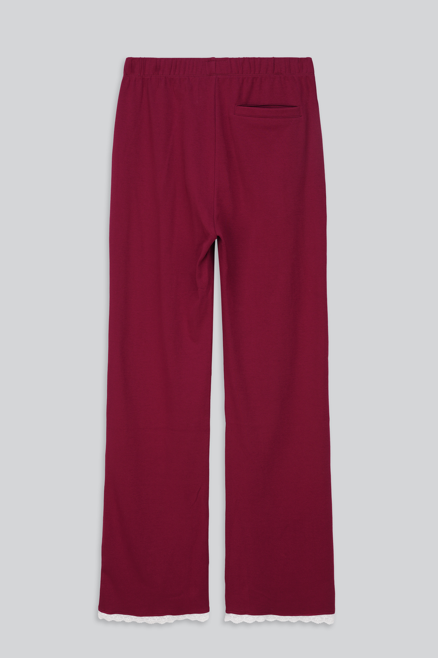 Womens Lace Insert Hem Christmas Trouser