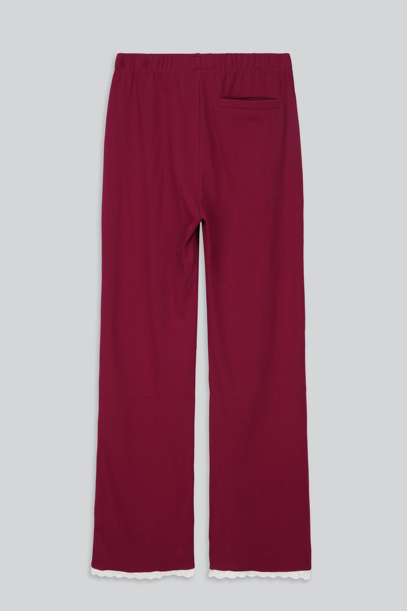 Womens Lace Insert Hem Christmas Trouser