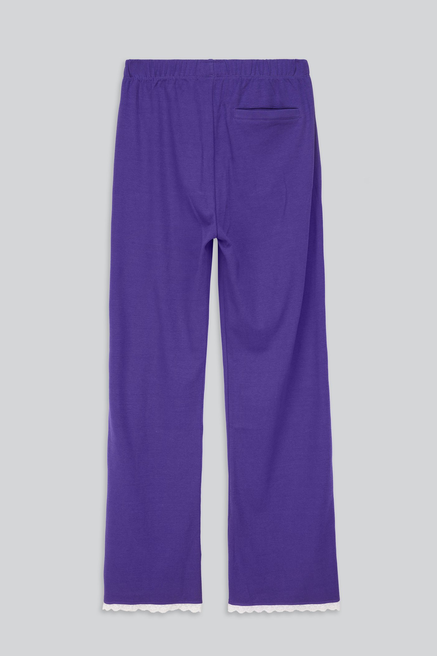 Womens Lace Insert Hem Christmas Trouser