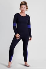 Womens Long Sleeve Colour Block Active Top